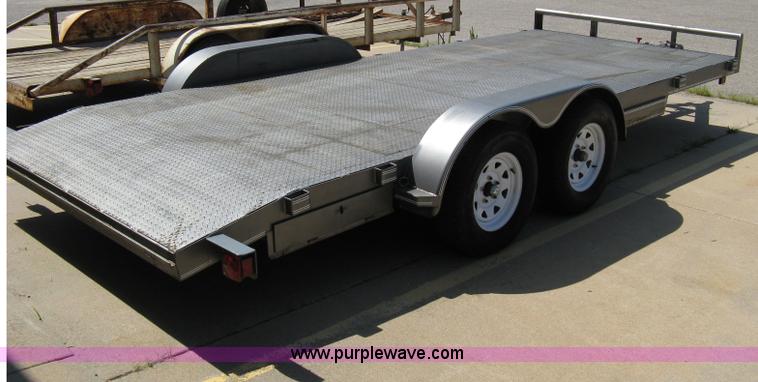 image for item 5028 2006 Buck Dandy 18' tandem axle flat bed trailer