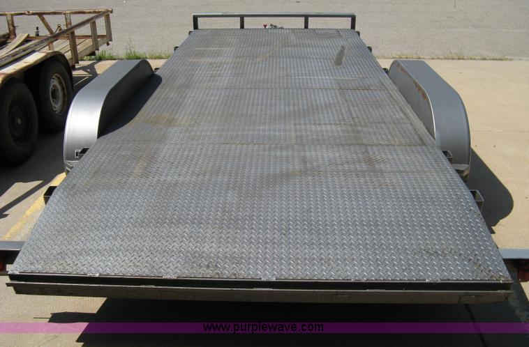 image for item 5028 2006 Buck Dandy 18' tandem axle flat bed trailer