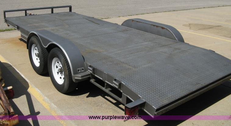 image for item 5028 2006 Buck Dandy 18' tandem axle flat bed trailer
