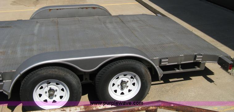 image for item 5028 2006 Buck Dandy 18' tandem axle flat bed trailer