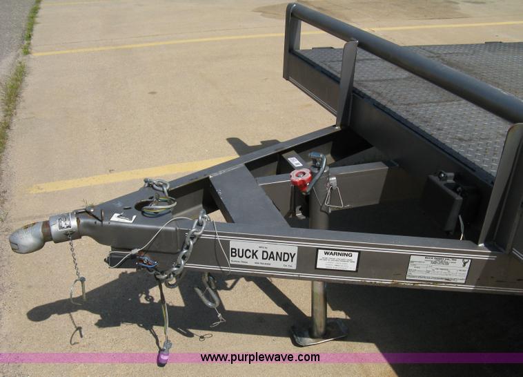 image for item 5028 2006 Buck Dandy 18' tandem axle flat bed trailer