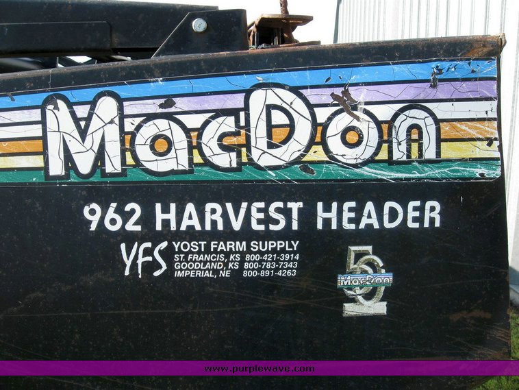 image for item 6804 1999 Mac Don 962 36' draper header