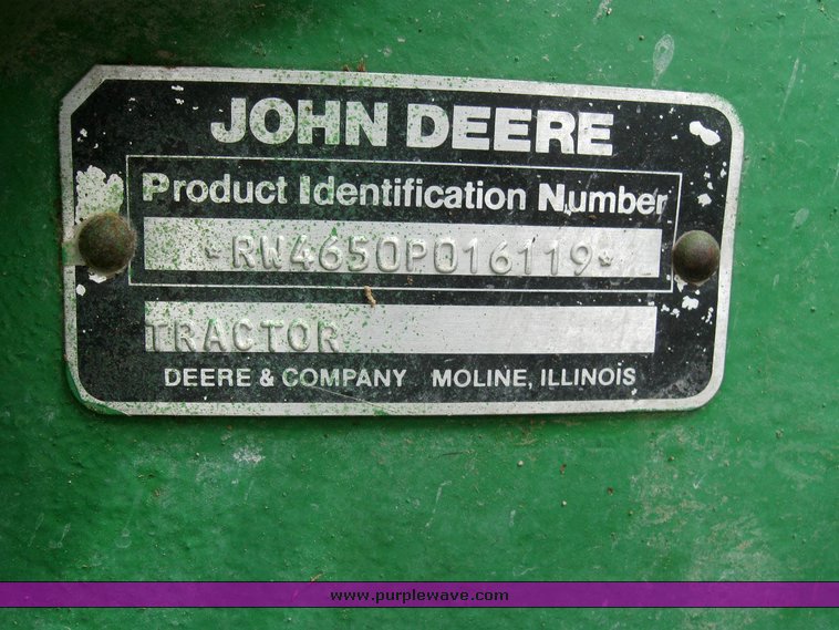 image for item 6845 1988 John Deere 4650 MFWD tractor