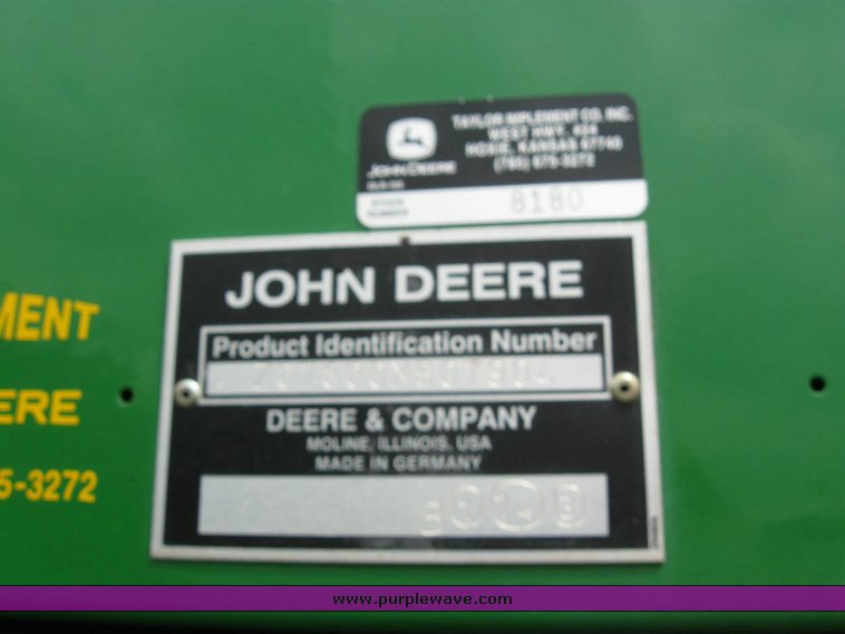 image for item 6846 2005 John Deere 7800 self-propelled forage harvester