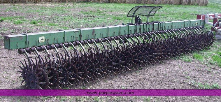 image for item 7347 1975 John Deere 400 rotary hoe