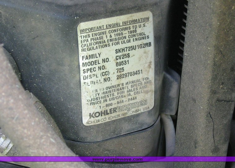 image for item 1002 1999 Dixie Chopper XW2500 60" cut mower