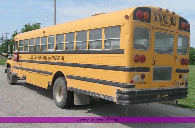image for item 2278 1993 Ford B700F  65 passenger school bus