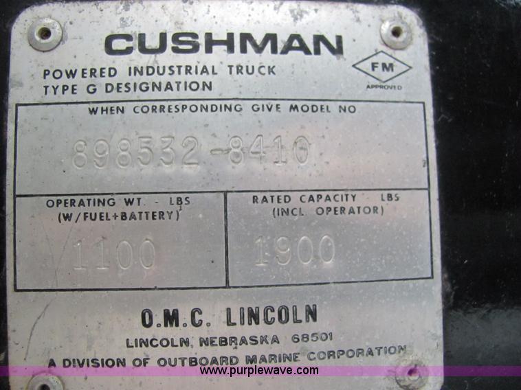 image for item 6128 1989 Cushman Haulster