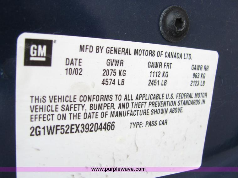 image for item 6182 2003 Chevrolet Impala