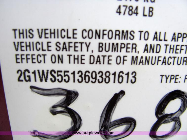 image for item 6185 2006 Chevrolet Impala Police