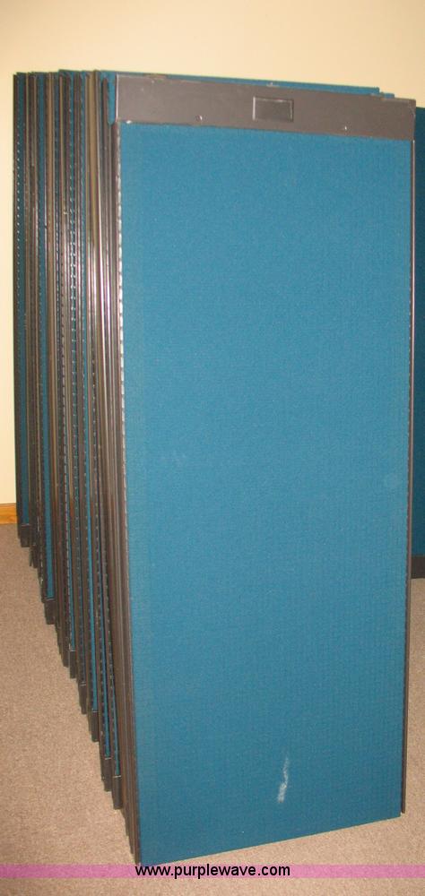 image for item 6438 Cubical office dividers, desks, and filing drawers