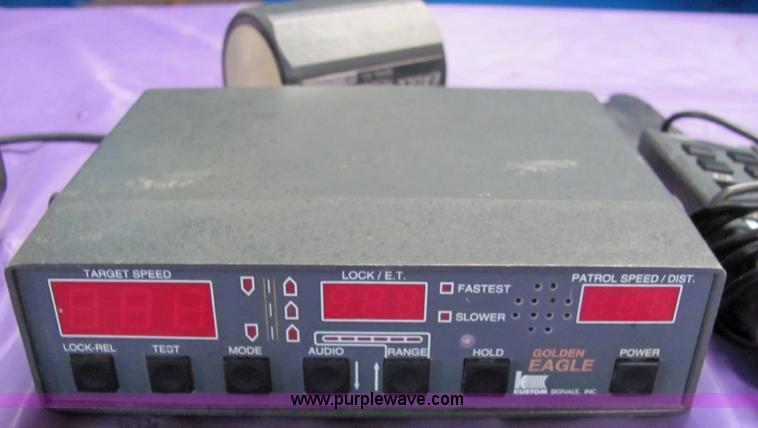image for item 6491 Kustom Signals golden eagle traffic radar
