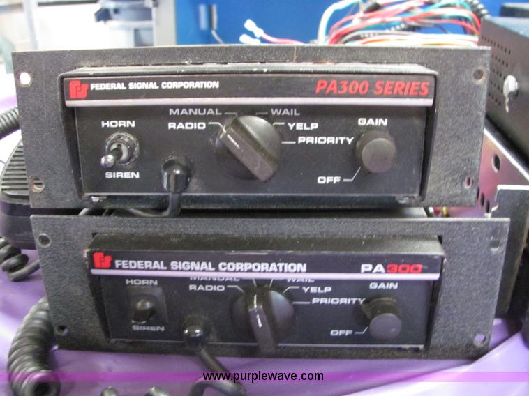 image for item 6492 (7) Federal PA300 electronic siren control