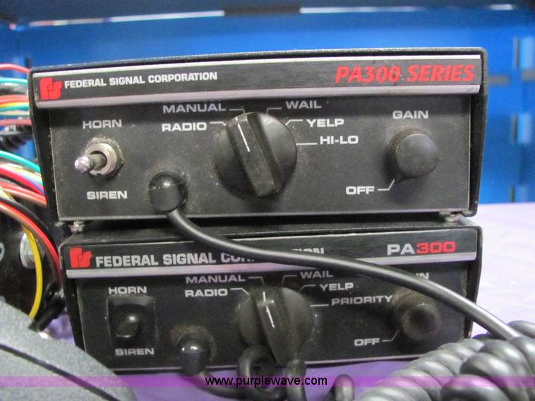 image for item 6492 (7) Federal PA300 electronic siren control