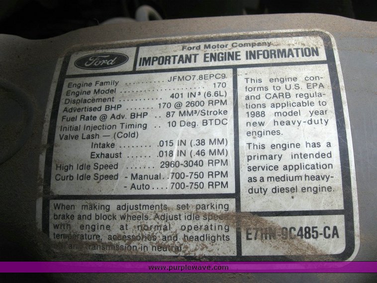 image for item 6819 1989 Ford 71 passenger bus