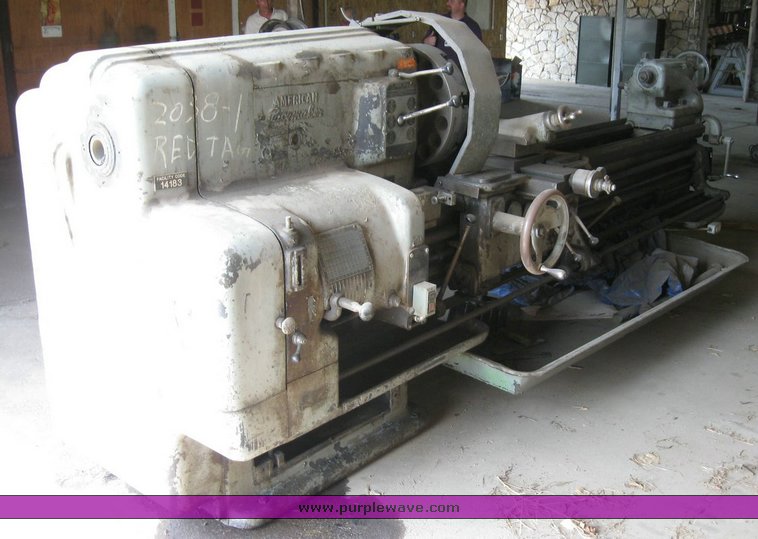 image for item 6823 American Pacemaker 20 x 72 metal lathe