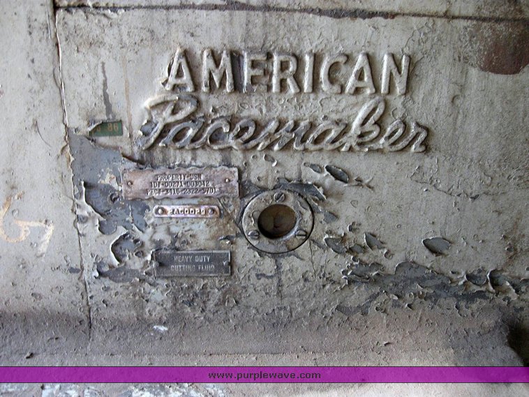 image for item 6823 American Pacemaker 20 x 72 metal lathe