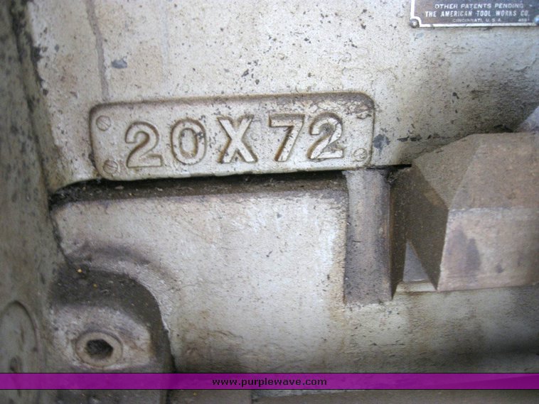 image for item 6823 American Pacemaker 20 x 72 metal lathe