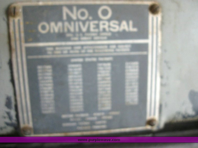 image for item 6825 Brown and Sharpe milling machine