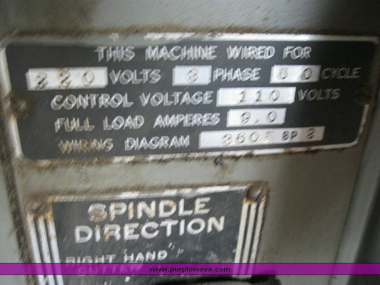 image for item 6825 Brown and Sharpe milling machine