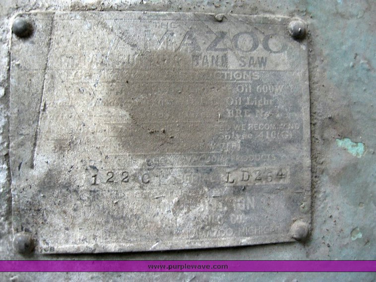 image for item 6826 Kalamazoo 1220 metal band saw