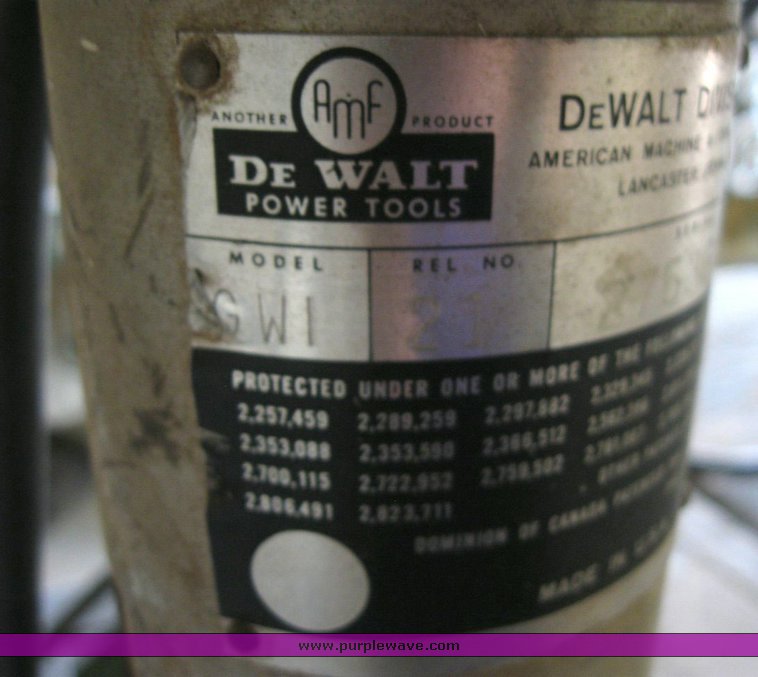 image for item 6828 DeWalt table saw