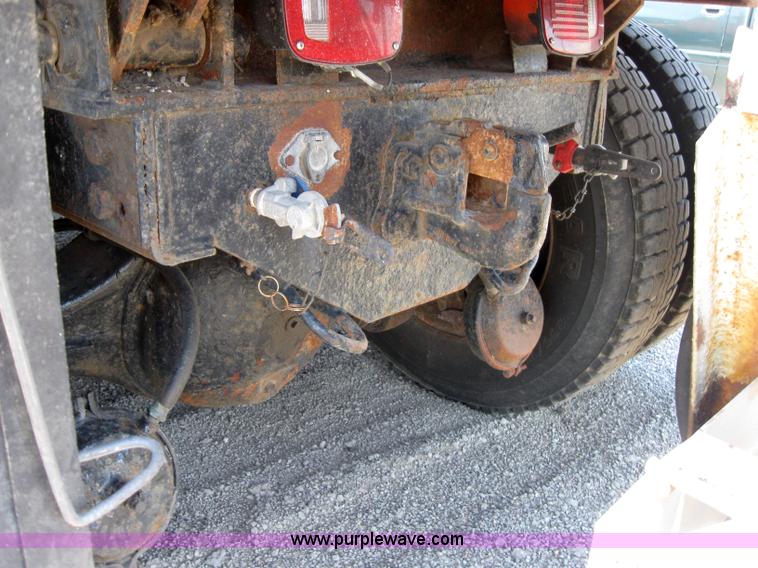 image for item 6852 1993 International Series 4900 dump truck with plow and spreader