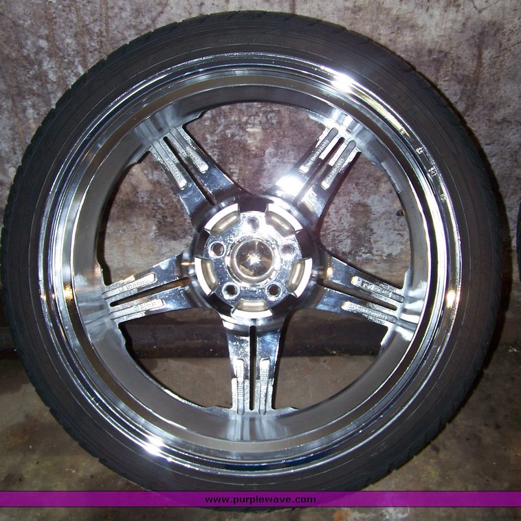 image for item 8204 (4) 265-35R22 102H Falken tires on Incubus rims