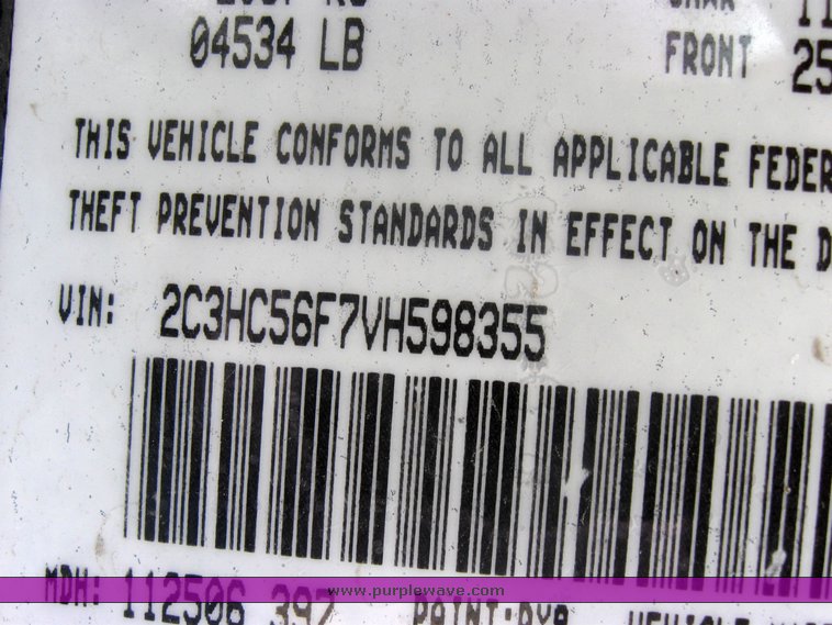 image for item 9212 1997 Chrysler LHS