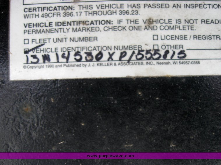 image for item 2293 1993 Fontaine 48' flat bed semi trailer