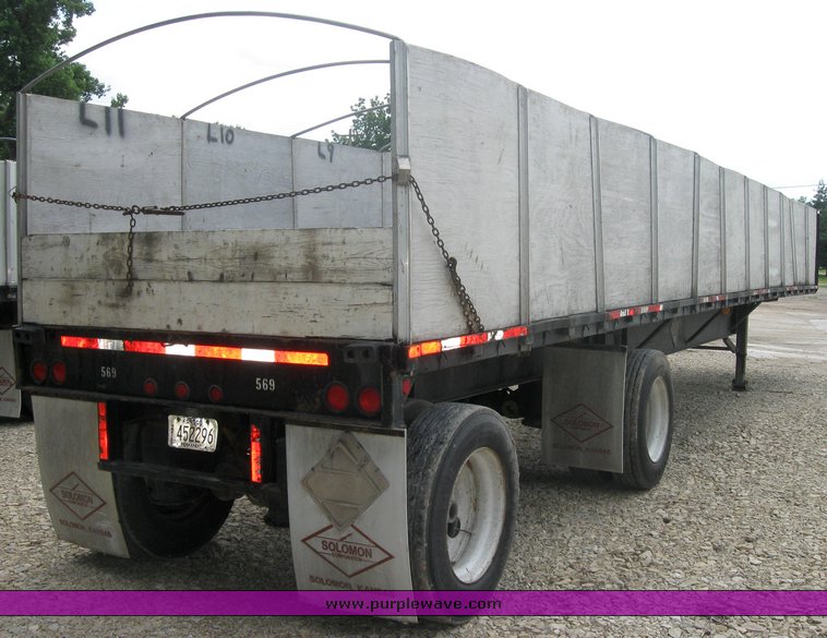 image for item 2294 1988 Lufkin FL-75 48' flat bed semi trailer