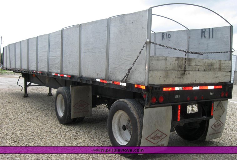 image for item 2294 1988 Lufkin FL-75 48' flat bed semi trailer
