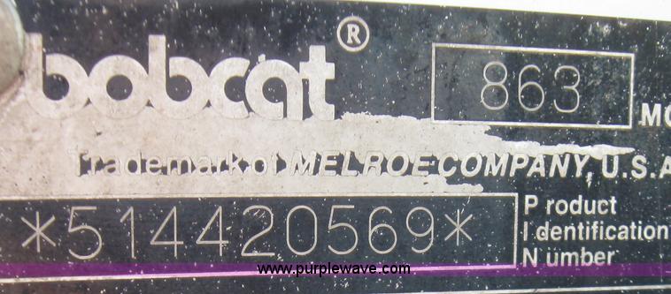 image for item 2264 1998 Bobcat 863 skid steer