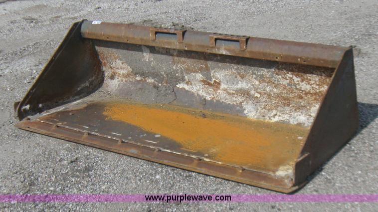 image for item 2266 74" lo-profile skid steer bucket with bolt on edge