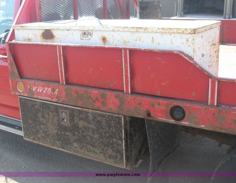 image for item 3950 1992 Ford F-350 pickup with custom 12' flatbed