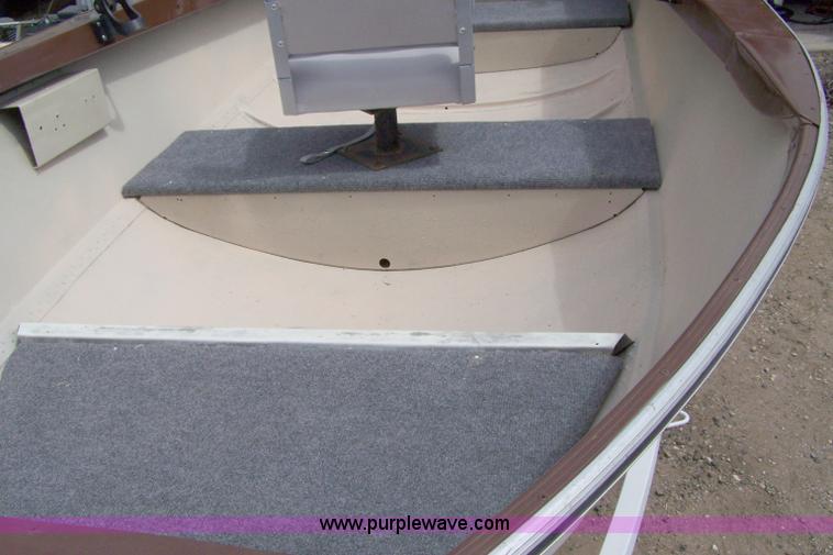 image for item 4034 1968 Cornair 14' aluminum boat with trailer