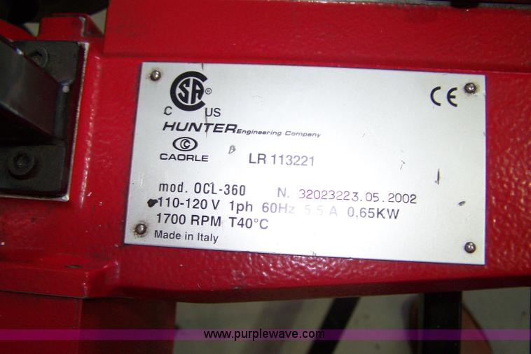 image for item 4182 Hunter brake lathe LR113221
