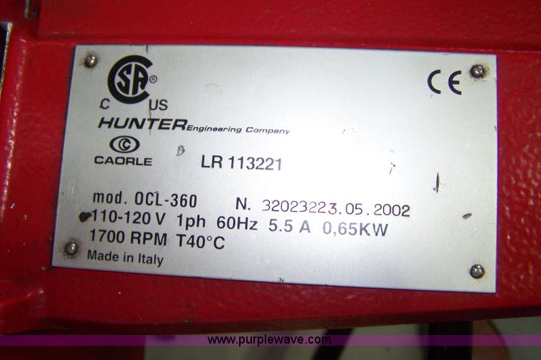 image for item 4182 Hunter brake lathe LR113221