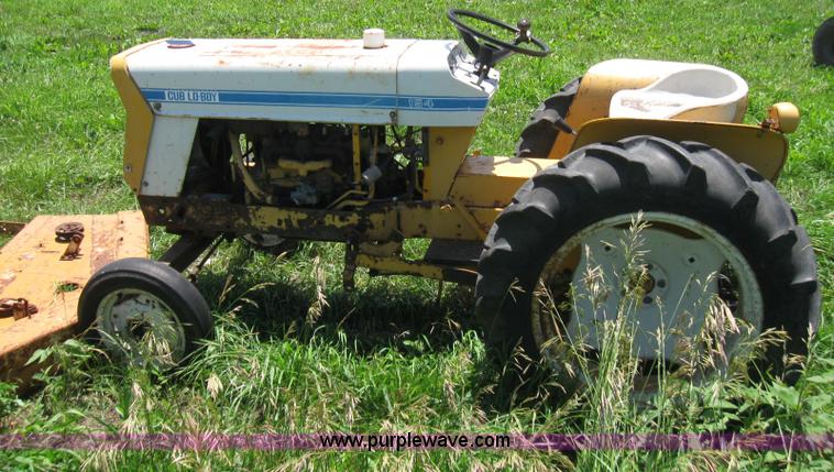 image for item 2248 1969 International Cub 154 low-boy mower