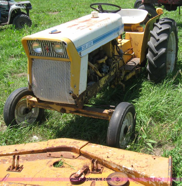 image for item 2248 1969 International Cub 154 low-boy mower