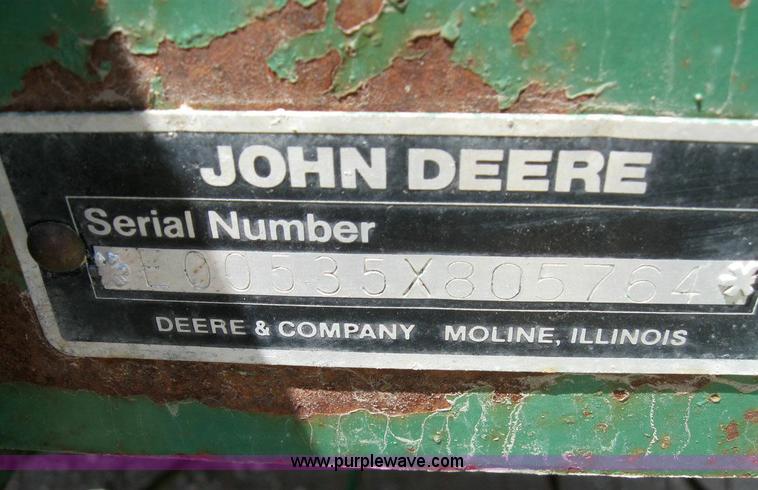 image for item 4291 John Deere 535 round baler
