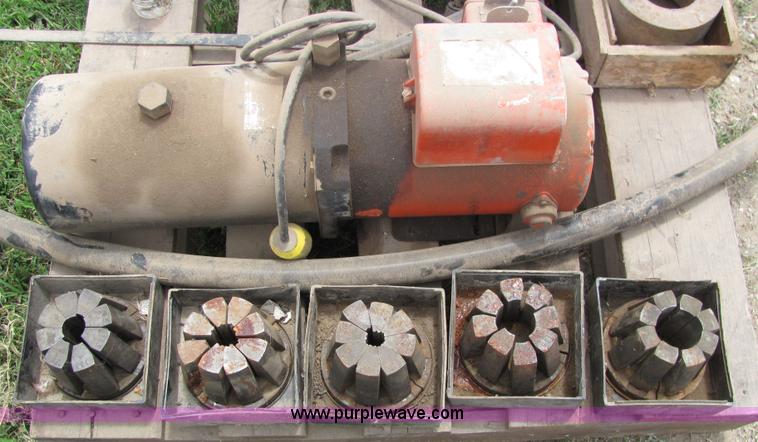 image for item 6640 Gates PC707 hydraulic hose crimping machine and accessories