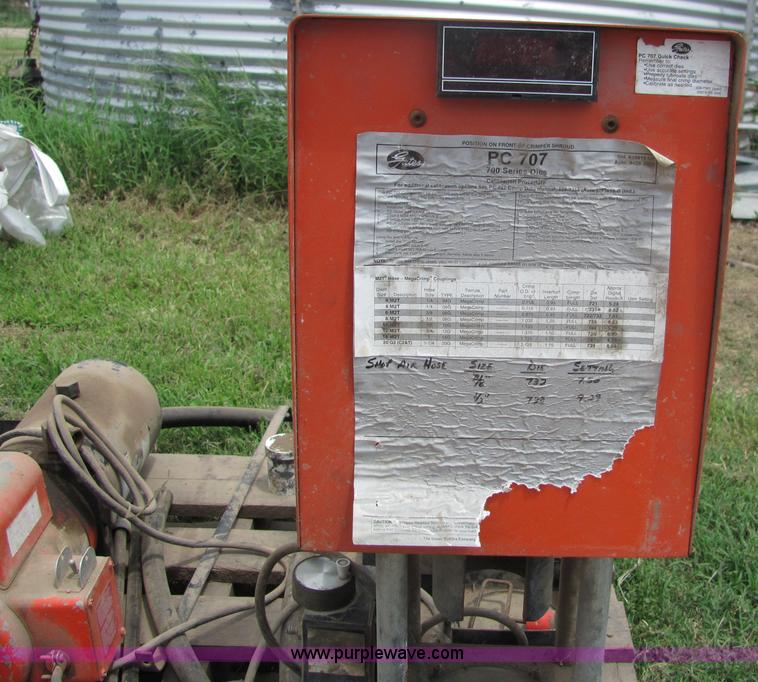 image for item 6640 Gates PC707 hydraulic hose crimping machine and accessories