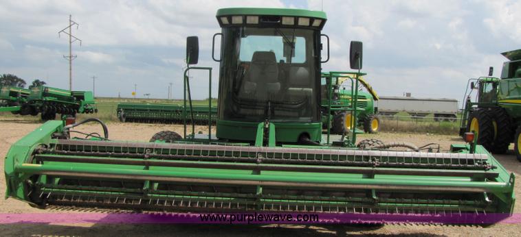 image for item 6900 2003 John Deere 4895 windrower with Power Reverser 895 18' head