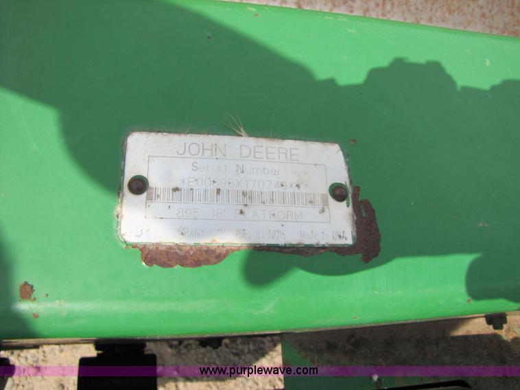 image for item 6900 2003 John Deere 4895 windrower with Power Reverser 895 18' head