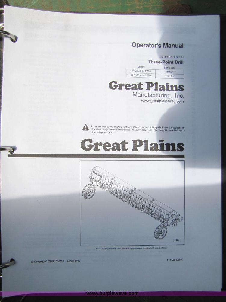 image for item 6903 Great Plains 3000 drill