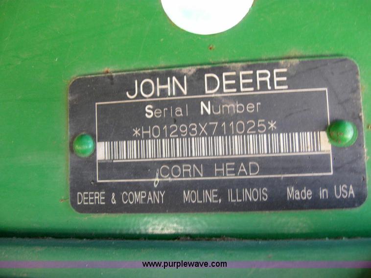 image for item 6937 2005 John Deere 1293 cornhead