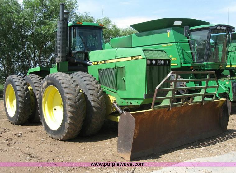 image for item 6963 1991 John Deere 8760 4WD tractor with blade