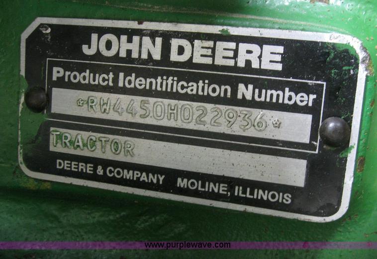 image for item 6965 1986 John Deere 4450 tractor
