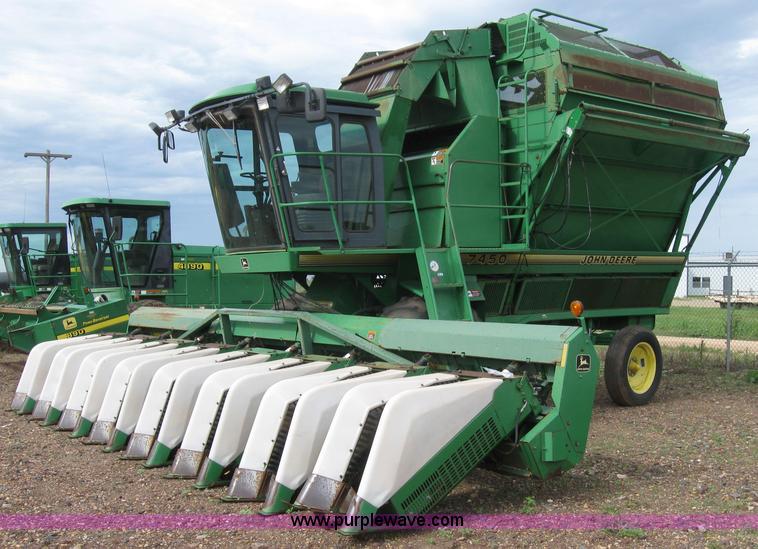 image for item 6968 1995 John Deere 7450 eight row cotton stripper